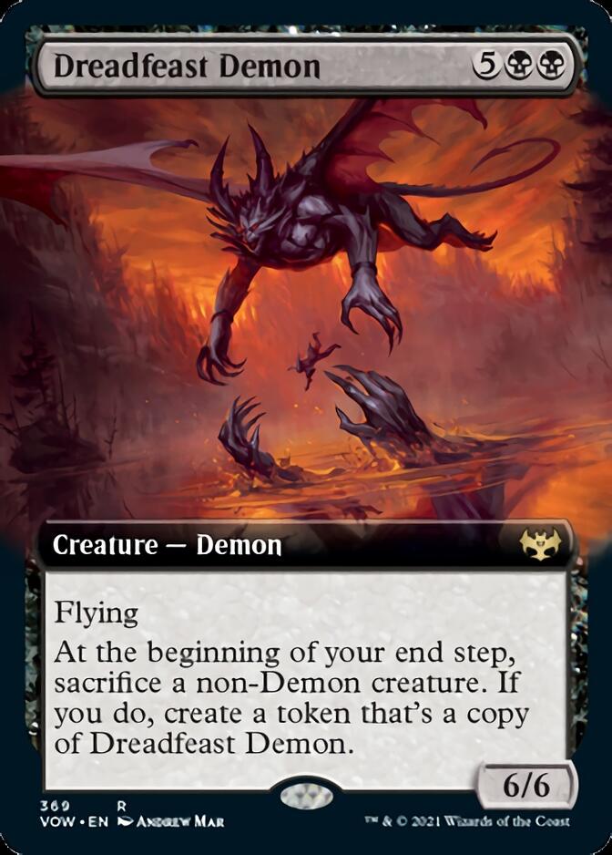 Dreadfeast Demon (Extended Art) [Innistrad: Crimson Vow] | Card Merchant Takapuna