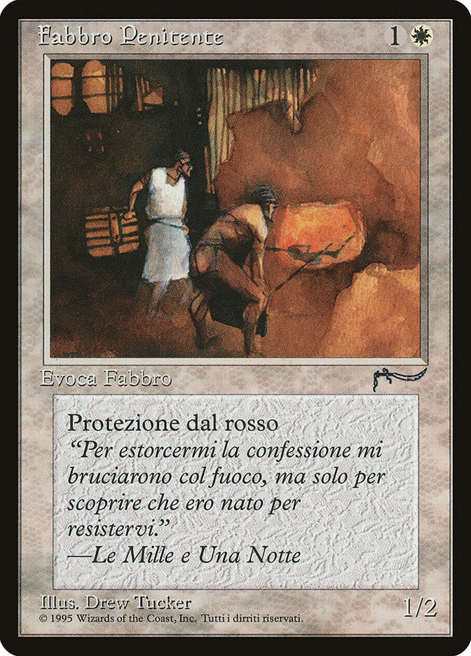 Repentant Blacksmith (Italian) - "Fabbro Penitente" [Rinascimento] | Card Merchant Takapuna