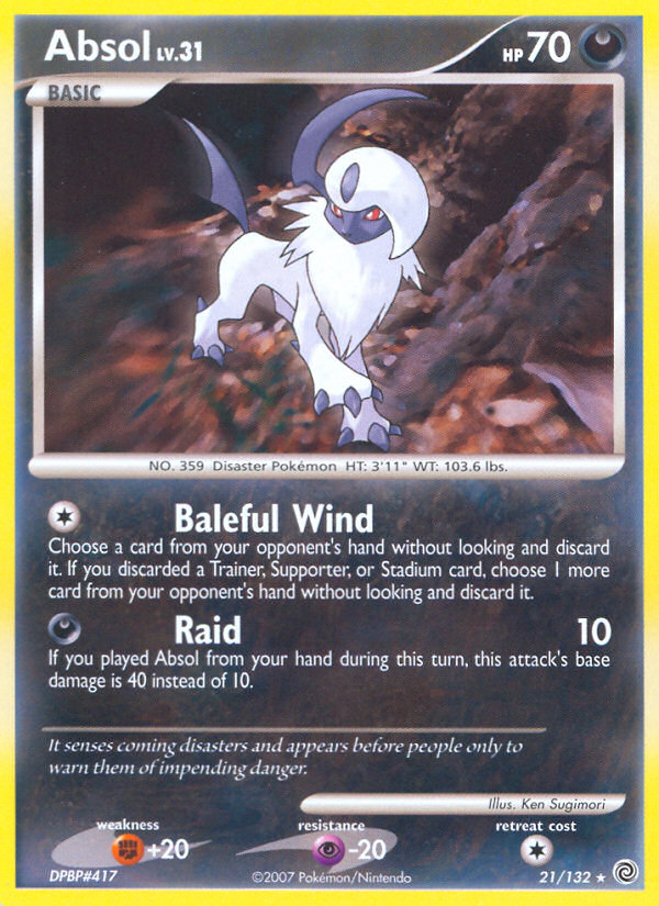 Absol (21/132) [Diamond & Pearl: Secret Wonders] | Card Merchant Takapuna