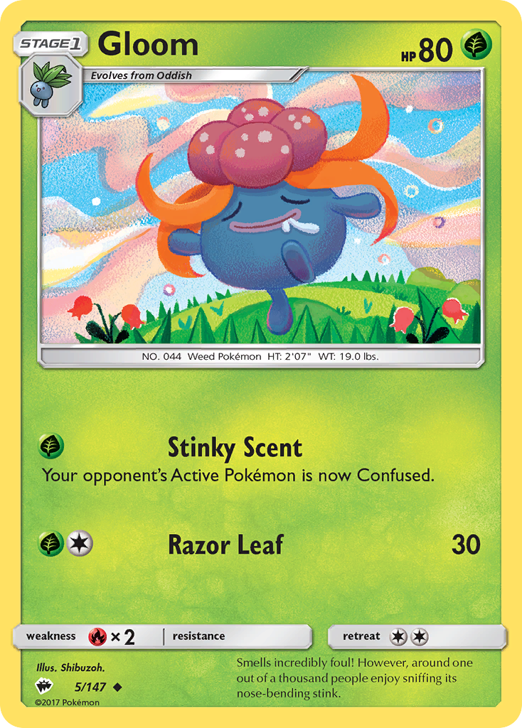 Gloom (5/147) [Sun & Moon: Burning Shadows] | Card Merchant Takapuna