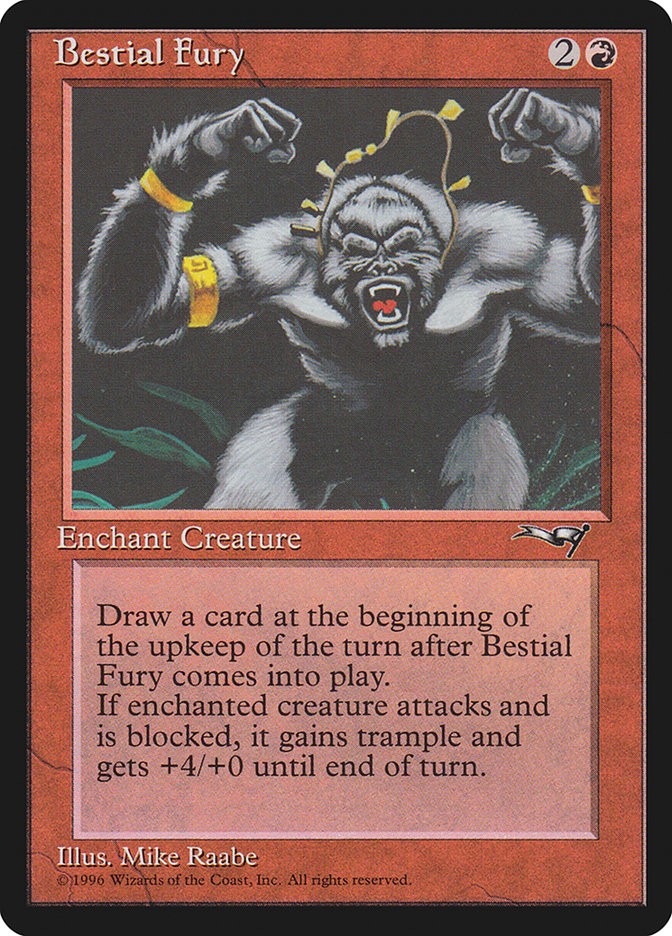 Bestial Fury (Fists Raised) [Alliances] | Card Merchant Takapuna