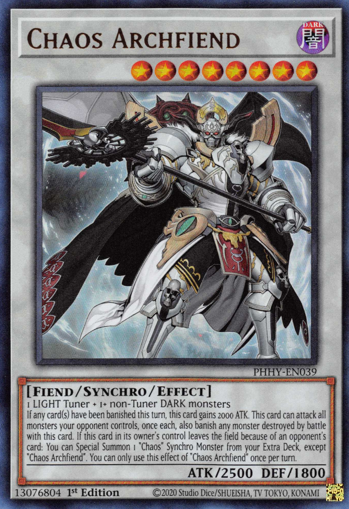 Chaos Archfiend [PHHY-EN039] Ultra Rare | Card Merchant Takapuna