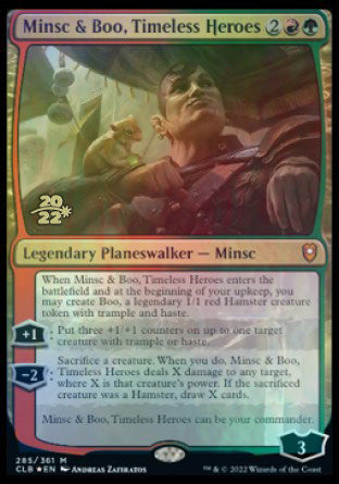 Minsc & Boo, Timeless Heroes [Commander Legends: Battle for Baldur's Gate Prerelease Promos] | Card Merchant Takapuna