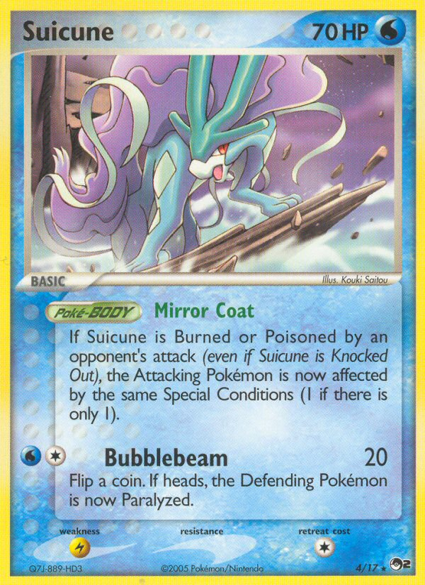 Suicune (4/17) [POP Series 2] | Card Merchant Takapuna