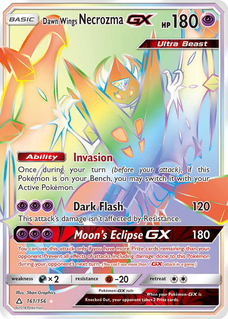 Dawn Wings Necrozma GX (161/156) [Sun & Moon: Ultra Prism] | Card Merchant Takapuna