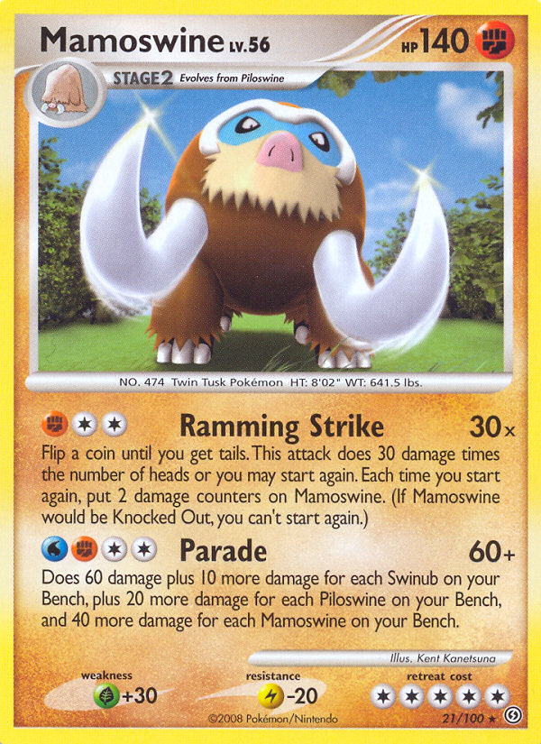 Mamoswine (21/100) [Diamond & Pearl: Stormfront] | Card Merchant Takapuna