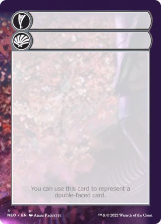 Helper Card (3/9) [Kamigawa: Neon Dynasty Tokens] | Card Merchant Takapuna