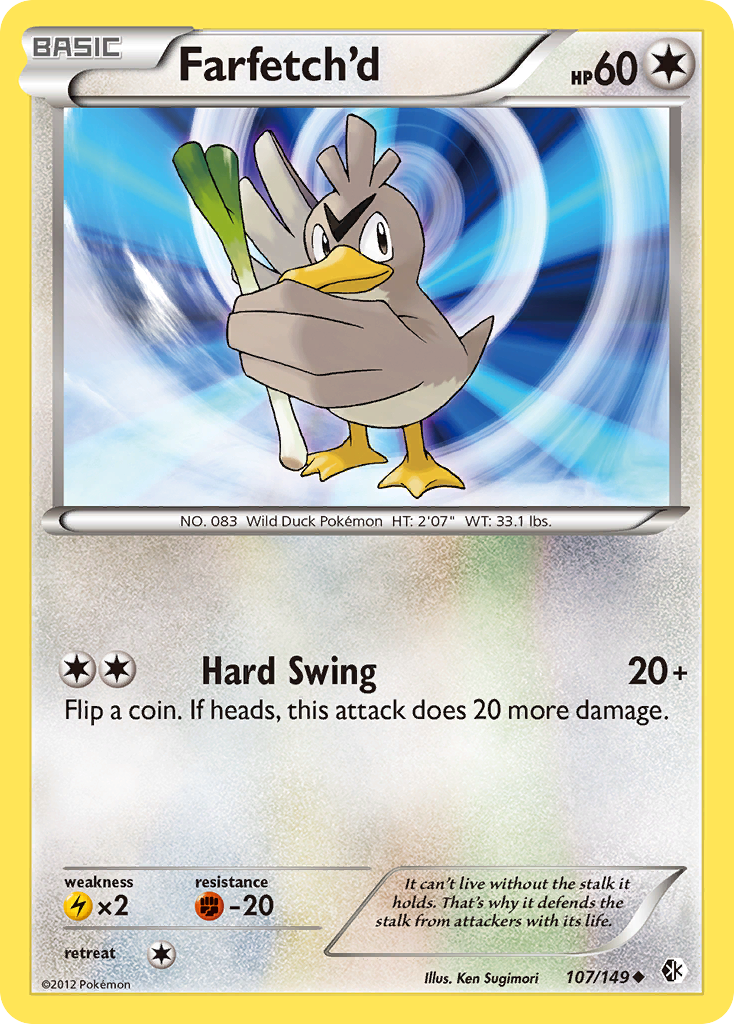 Farfetch'd (107/149) [Black & White: Boundaries Crossed] | Card Merchant Takapuna