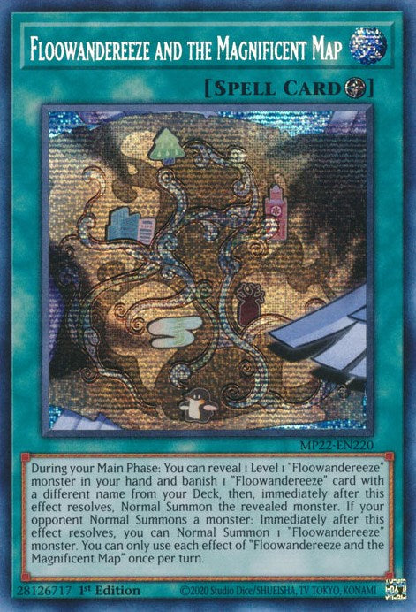 Floowandereeze and the Magnificent Map [MP22-EN220] Prismatic Secret Rare | Card Merchant Takapuna