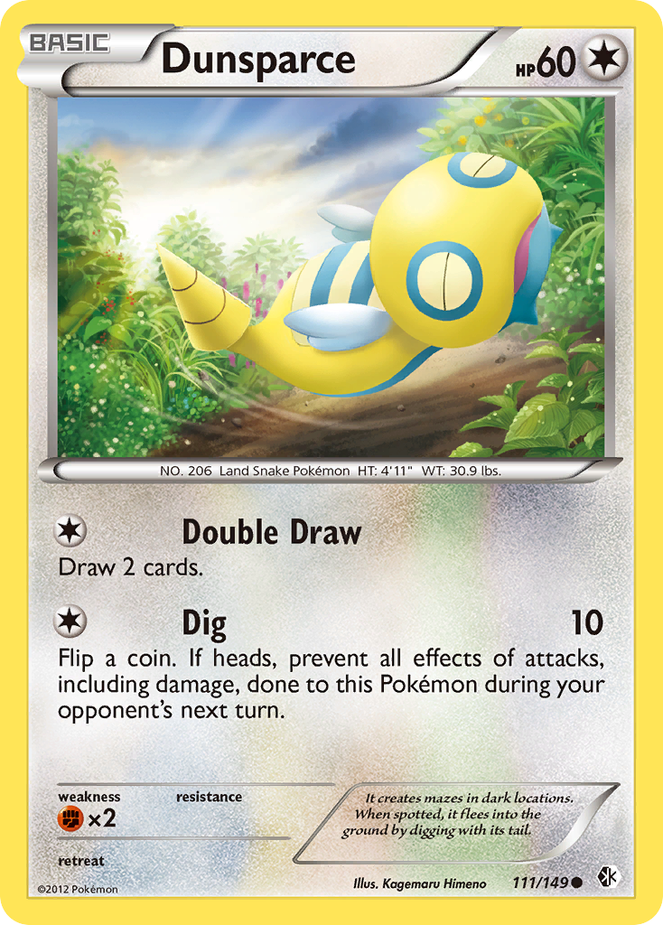 Dunsparce (111/149) [Black & White: Boundaries Crossed] | Card Merchant Takapuna