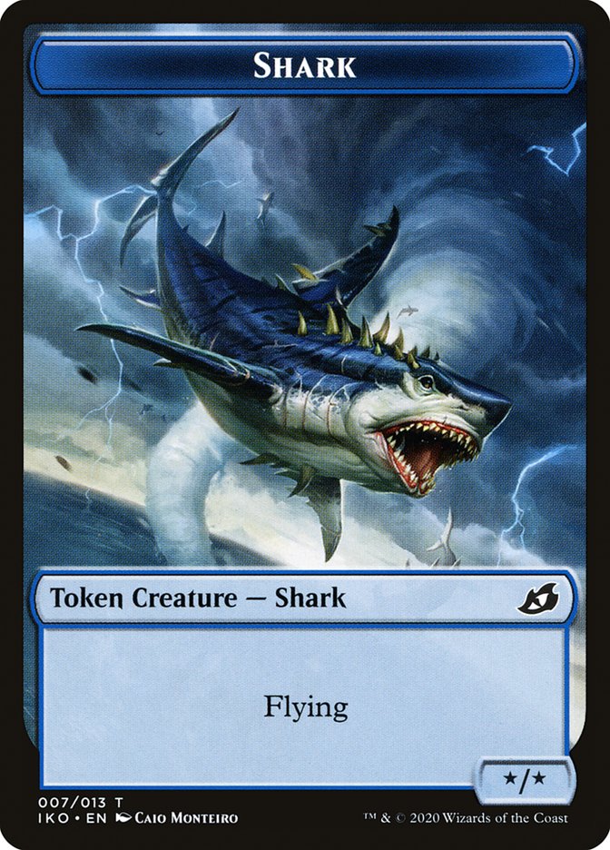 Shark Token [Ikoria: Lair of Behemoths Tokens] | Card Merchant Takapuna