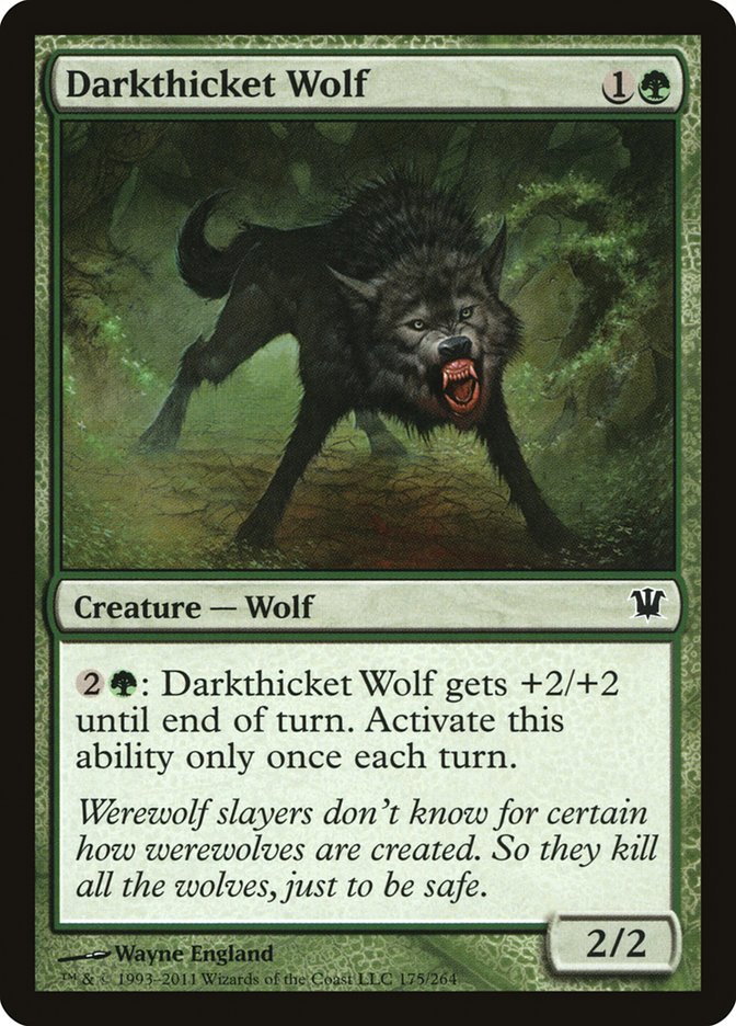 Darkthicket Wolf [Innistrad] | Card Merchant Takapuna