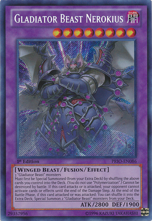 Gladiator Beast Nerokius [PRIO-EN086] Secret Rare | Card Merchant Takapuna