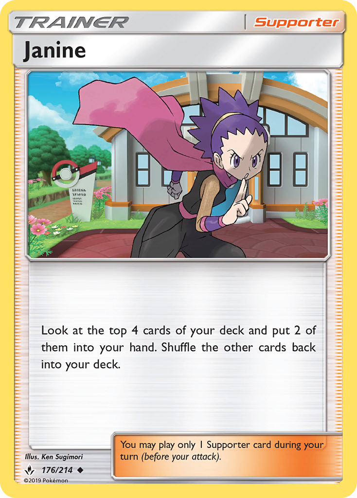 Janine (176/214) [Sun & Moon: Unbroken Bonds] | Card Merchant Takapuna