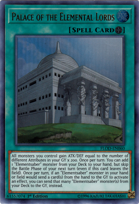 Palace of the Elemental Lords [FLOD-EN060] Ultra Rare | Card Merchant Takapuna