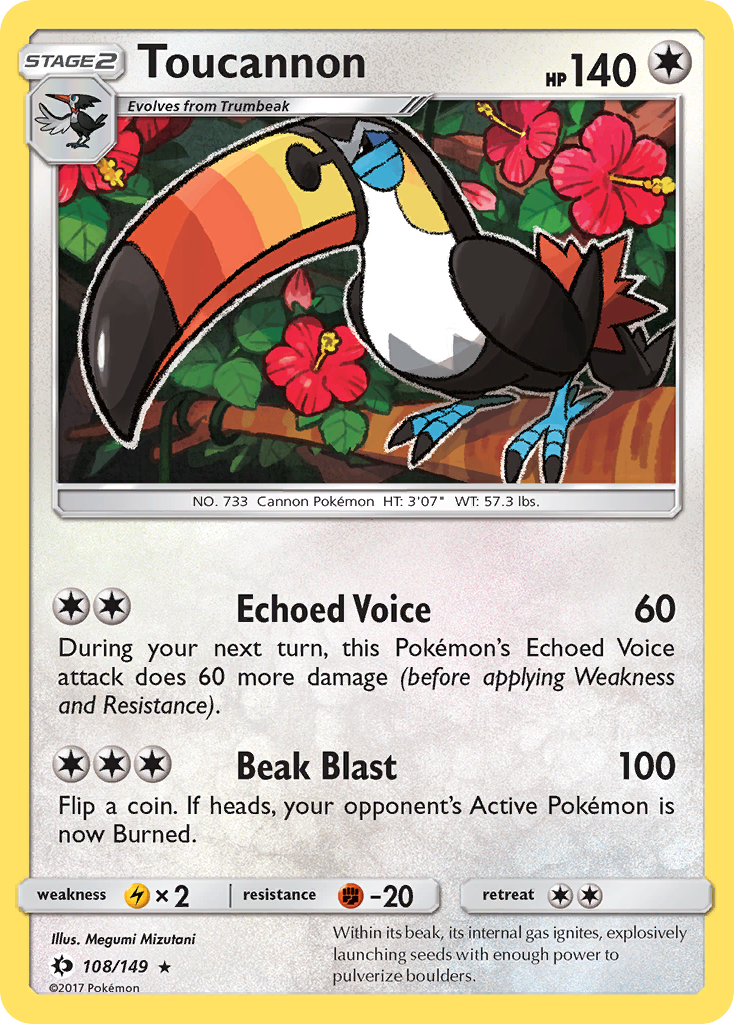 Toucannon (108/149) [Sun & Moon: Base Set] | Card Merchant Takapuna