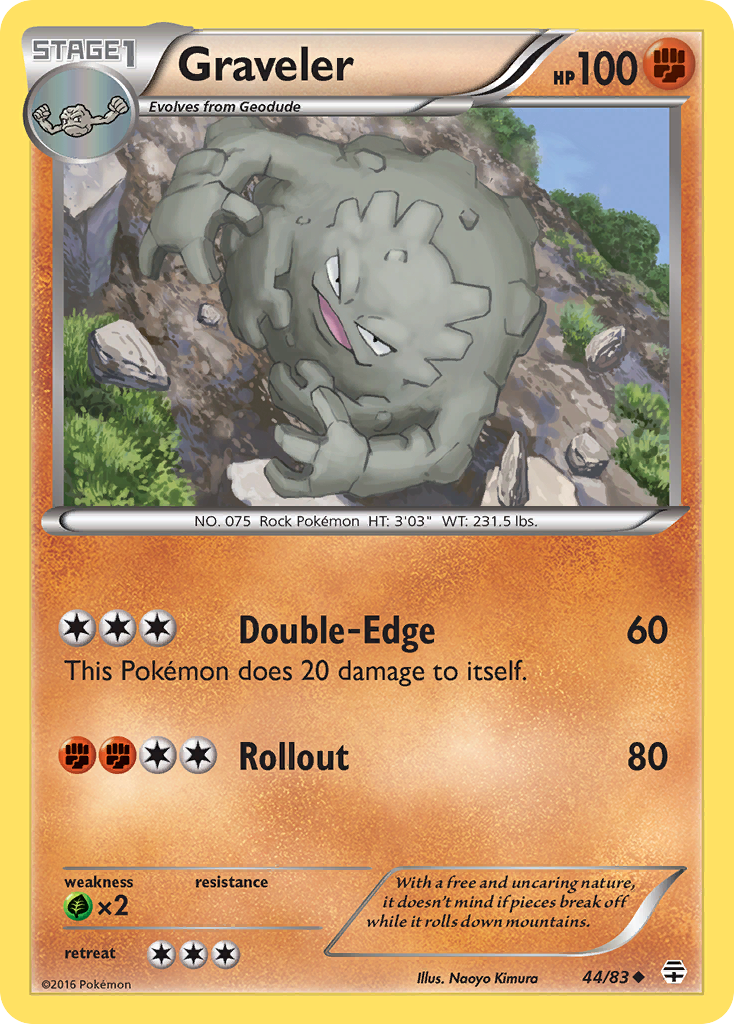 Graveler (44/83) [XY: Generations] | Card Merchant Takapuna