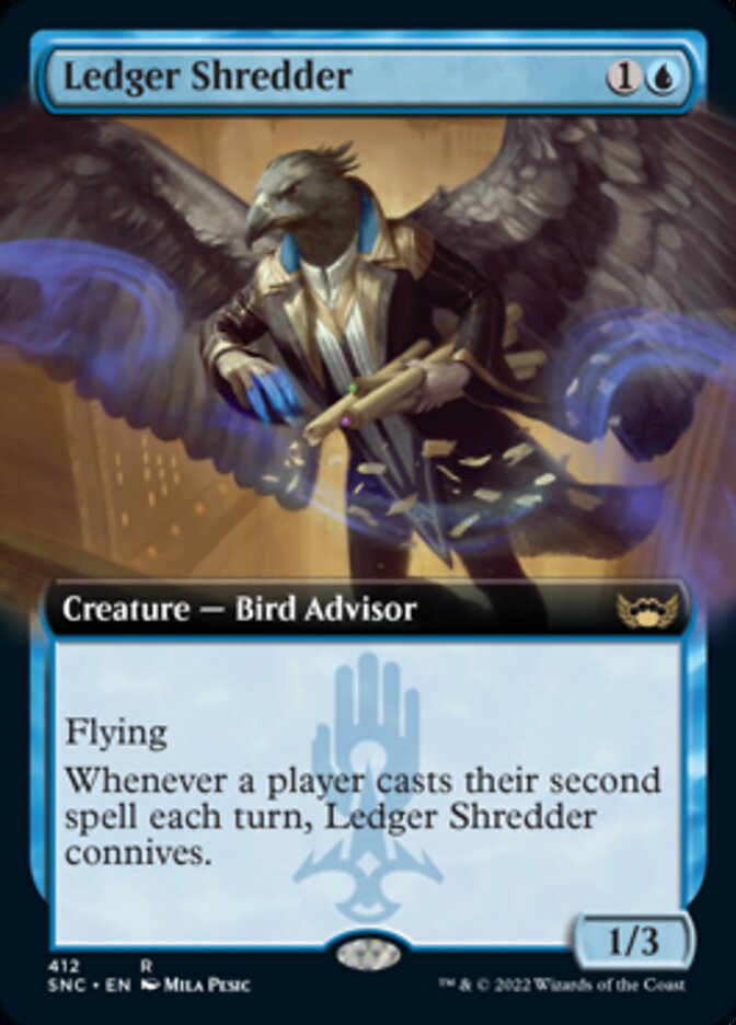 Ledger Shredder (Extended Art) [Streets of New Capenna] | Card Merchant Takapuna