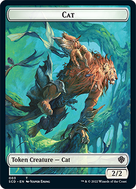 Saproling // Cat Double-Sided Token [Starter Commander Decks] | Card Merchant Takapuna