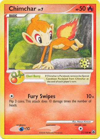 Chimchar (57/100) [Countdown Calendar Promos] | Card Merchant Takapuna