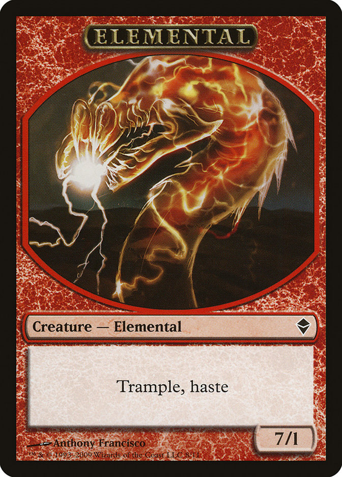 Elemental Token [Zendikar Tokens] | Card Merchant Takapuna