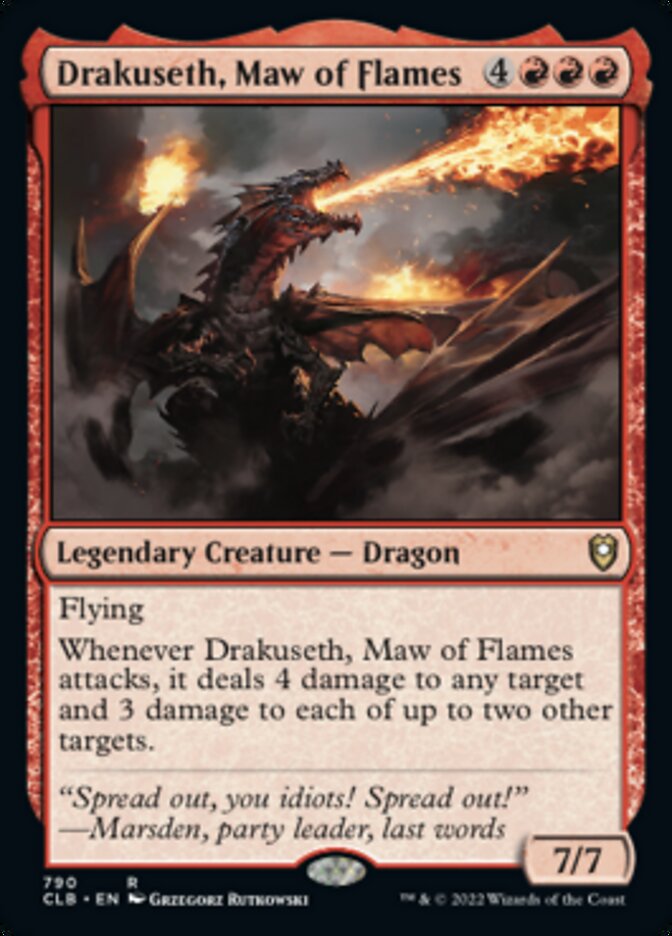 Drakuseth, Maw of Flames [Commander Legends: Battle for Baldur's Gate] | Card Merchant Takapuna