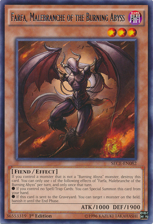 Farfa, Malebranche of the Burning Abyss [SECE-EN082] Rare | Card Merchant Takapuna