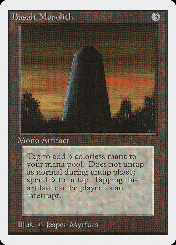 Basalt Monolith [Unlimited Edition] | Card Merchant Takapuna