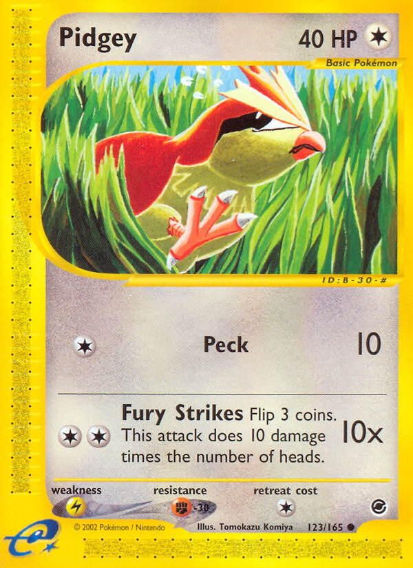 Pidgey (123/165) [Expedition: Base Set] | Card Merchant Takapuna