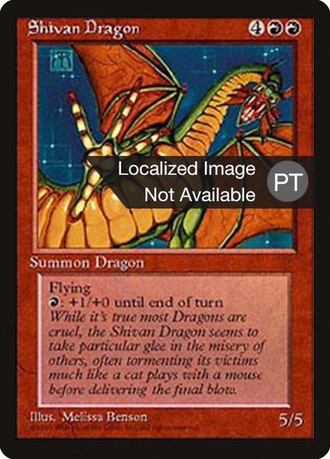 Shivan Dragon [Fourth Edition (Foreign Black Border)] | Card Merchant Takapuna