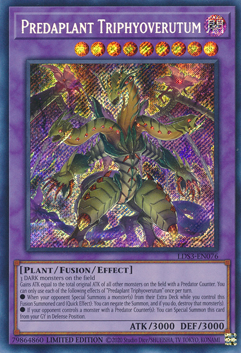 Predaplant Triphyoverutum [LDS3-EN076] Secret Rare | Card Merchant Takapuna