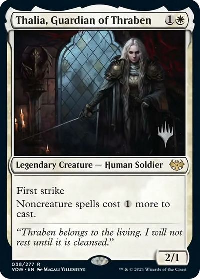 Thalia, Guardian of Thraben (Promo Pack) [Innistrad: Crimson Vow Promos] | Card Merchant Takapuna