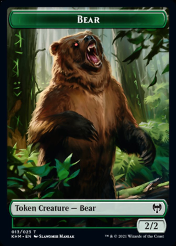 Bear Token [Kaldheim Tokens] | Card Merchant Takapuna