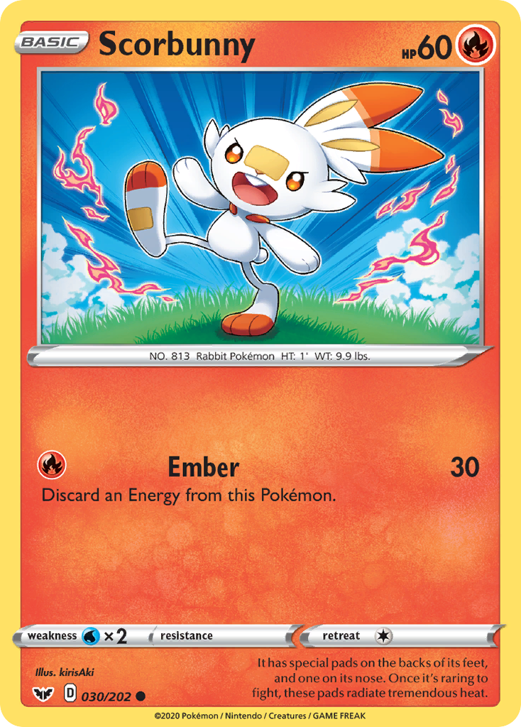 Scorbunny (030/202) [Sword & Shield: Base Set] | Card Merchant Takapuna