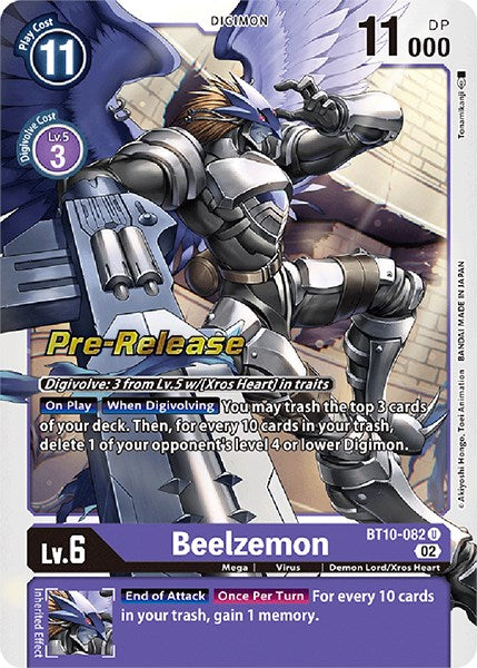 Beelzemon [BT10-082] [Xros Encounter Pre-Release Cards] | Card Merchant Takapuna