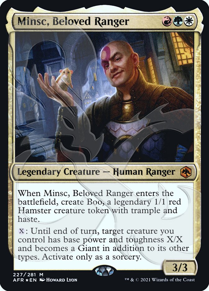 Minsc, Beloved Ranger (Ampersand Promo) [Dungeons & Dragons: Adventures in the Forgotten Realms Promos] | Card Merchant Takapuna