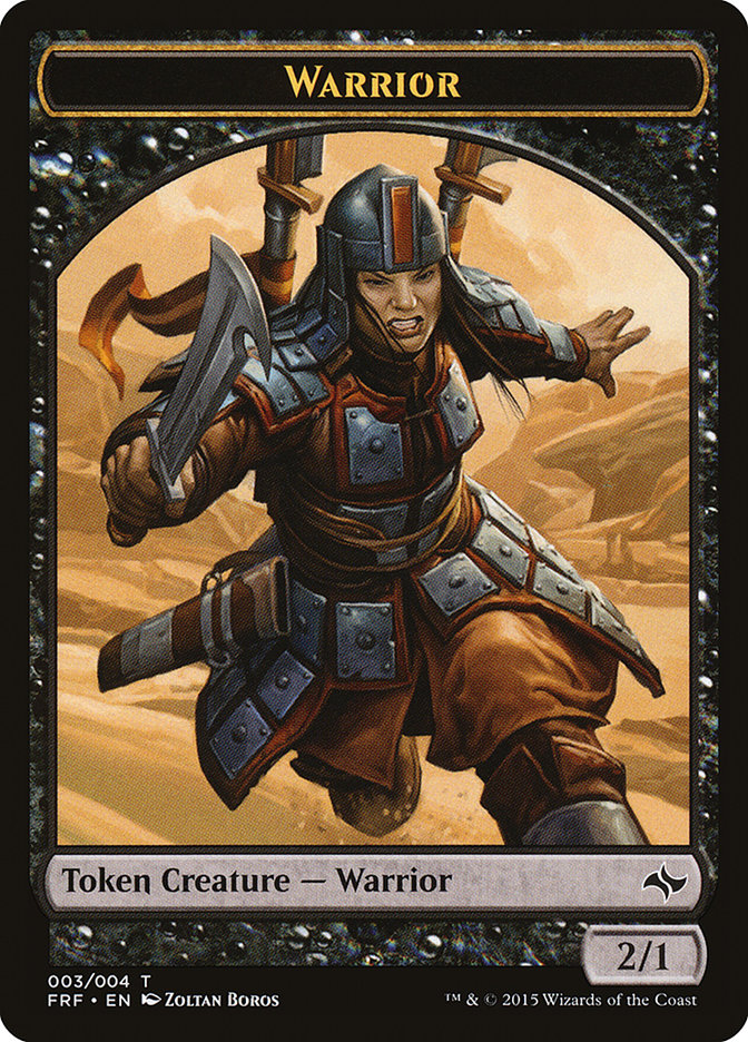 Warrior Token [Fate Reforged Tokens] | Card Merchant Takapuna