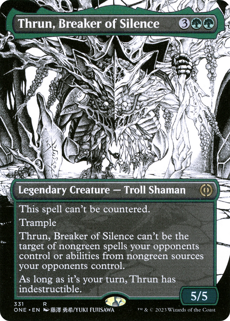 Thrun, Breaker of Silence (Borderless Manga) [Phyrexia: All Will Be One] | Card Merchant Takapuna