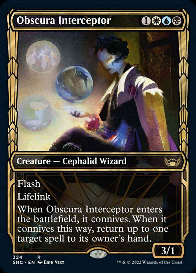 Obscura Interceptor (Showcase Golden Age) [Streets of New Capenna] | Card Merchant Takapuna