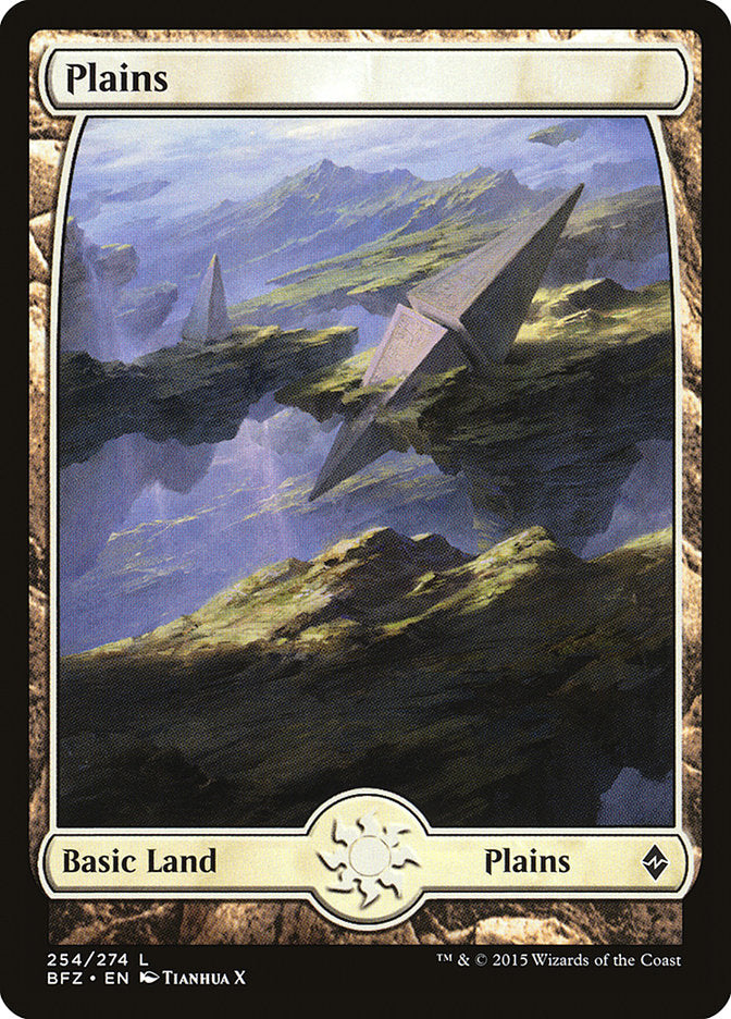 Plains (254) (Full Art) [Battle for Zendikar] | Card Merchant Takapuna