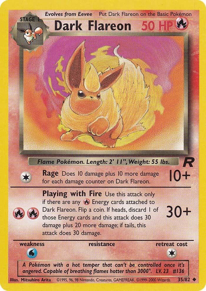 Dark Flareon (35/82) [Team Rocket Unlimited] | Card Merchant Takapuna