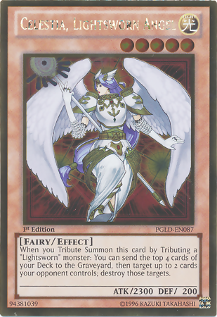 Celestia, Lightsworn Angel [PGLD-EN087] Gold Rare | Card Merchant Takapuna