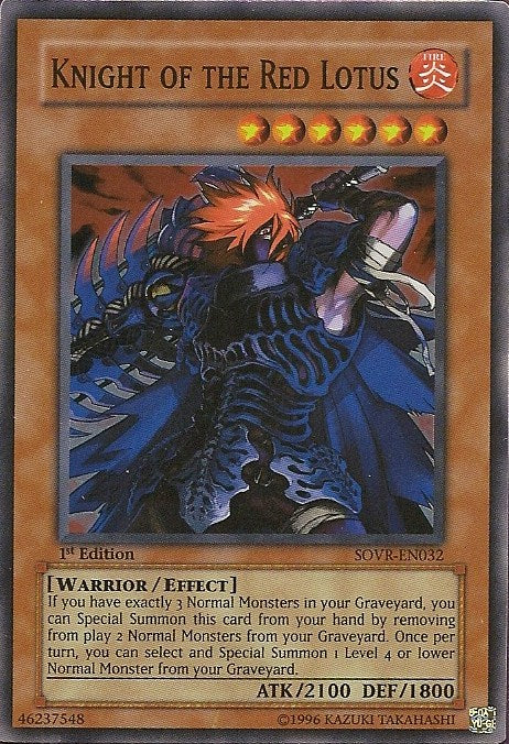 Knight of the Red Lotus [SOVR-EN032] Super Rare | Card Merchant Takapuna