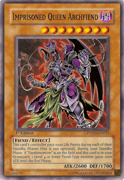 Imprisoned Queen Archfiend [PTDN-EN032] Common | Card Merchant Takapuna