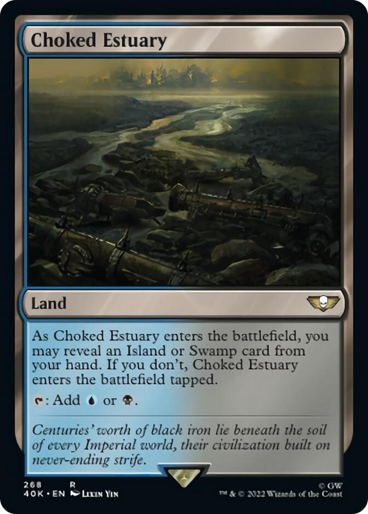 Choked Estuary (Surge Foil) [Warhammer 40,000] | Card Merchant Takapuna