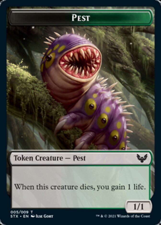 Food // Pest Double-Sided Token [Commander 2021 Tokens] | Card Merchant Takapuna