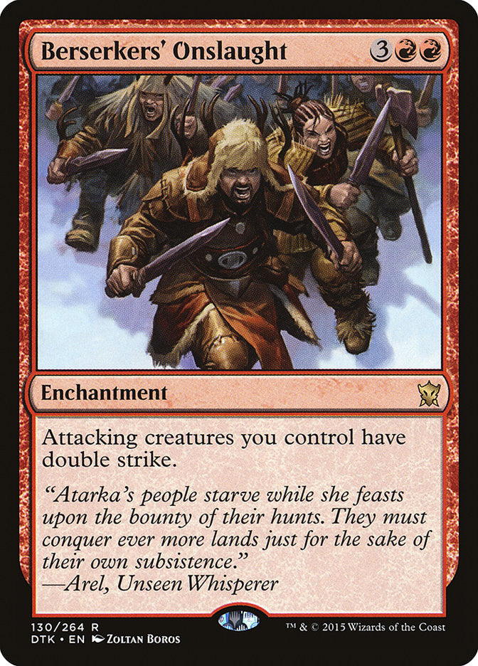 Berserkers' Onslaught [Dragons of Tarkir] | Card Merchant Takapuna