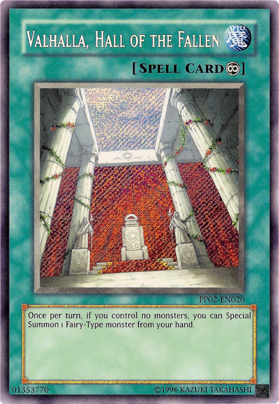 Valhalla, Hall of the Fallen [PP02-EN020] Secret Rare | Card Merchant Takapuna