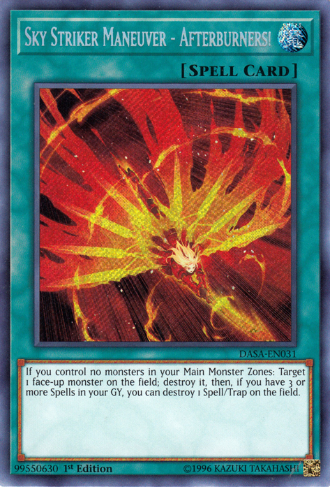 Sky Striker Maneuver - Afterburners! [DASA-EN031] Secret Rare | Card Merchant Takapuna