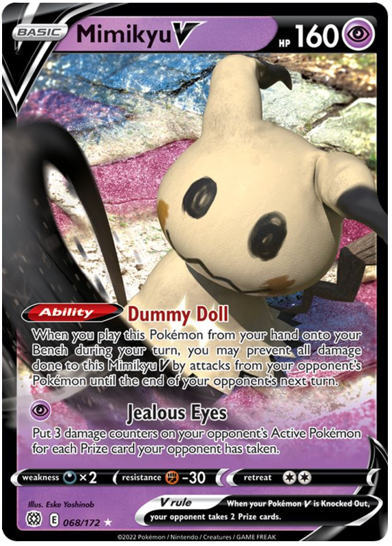 Mimikyu V (068/172) [Sword & Shield: Brilliant Stars] | Card Merchant Takapuna